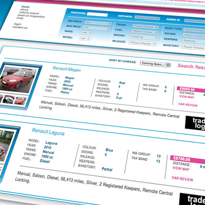 AIM Assured car listing website.