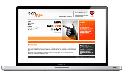 Design 4 Charities website.
