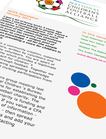 National Children's Football Alliance newsletter