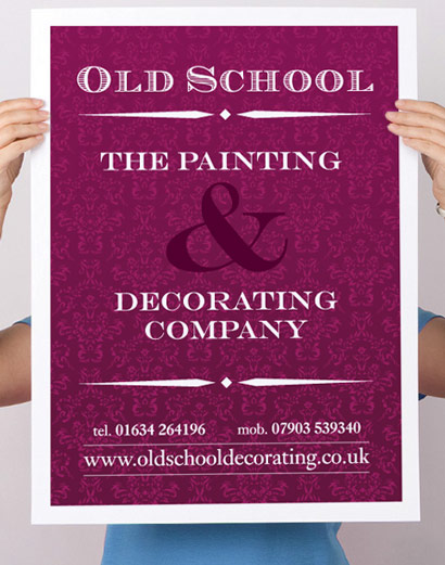 Old School, The Painting & Decorating Company poster.