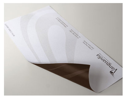 Vanguardia compliment slip.